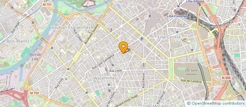 localisation de l'entreprise LE CHARBON ARDENT à LILLE