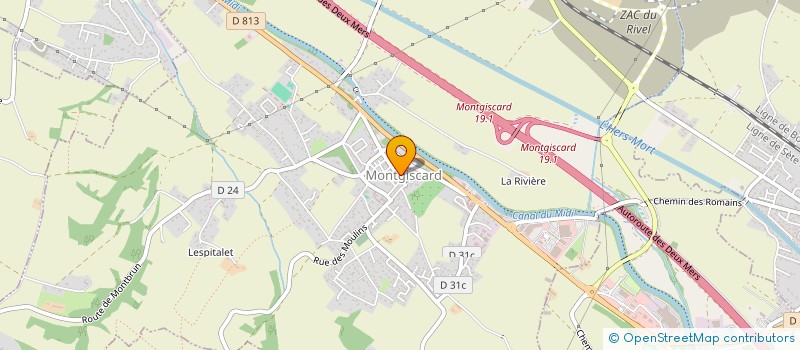 localisation de l'entreprise LE CHARDON  MONTGISCARD