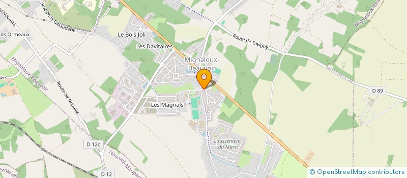 localisation de l'entreprise LE CHARDON BLEU (LCB EN ABREVIATION) à MIGNALOUX-BEAUVOIR