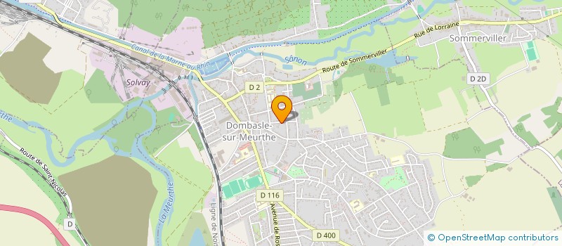 localisation de l'entreprise LE CHARDON LORRAIN  DOMBASLE-SUR-MEURTHE