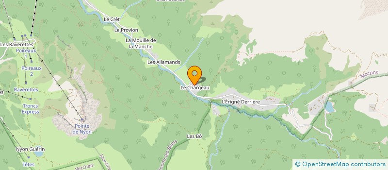 localisation de l'entreprise LE CHARGEAU à MORZINE