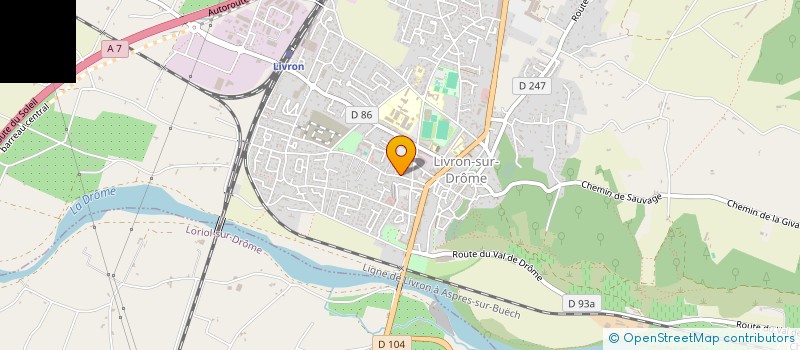 localisation de l'entreprise LE CHARIOT D'OR  LIVRON-SUR-DROME