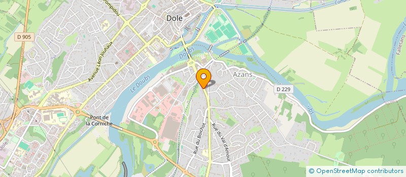 localisation de l'entreprise LE CHARLES D'ONGLIERES à DOLE