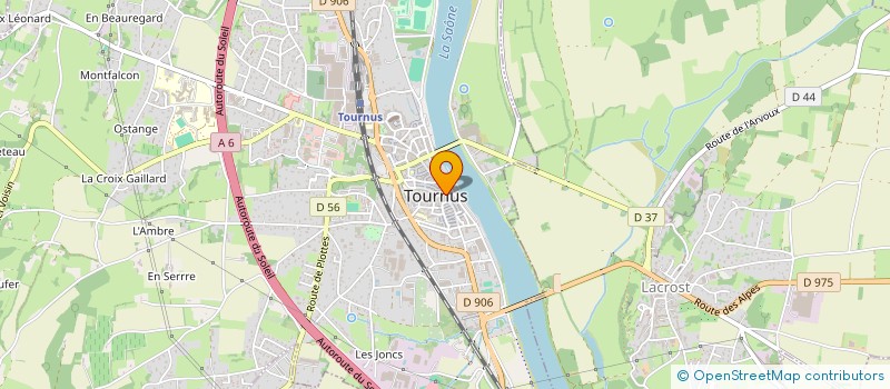 localisation de l'entreprise LE CHARLES V à TOURNUS