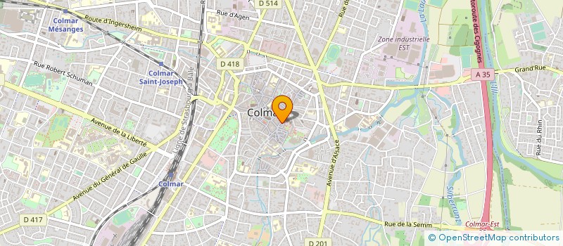 localisation de l'entreprise LE CHARLESTON à COLMAR