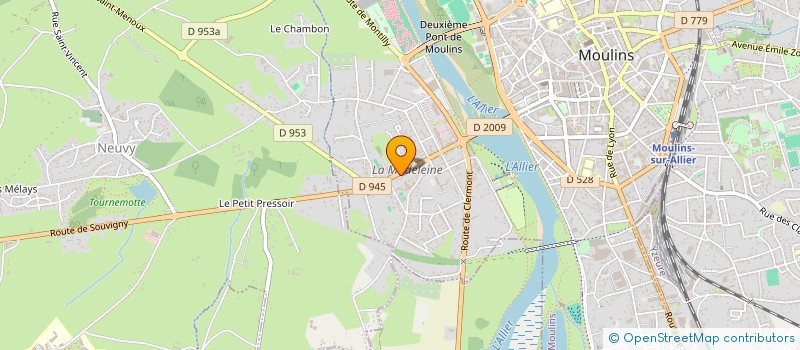 localisation de l'entreprise LE CHARLIE FOLIE'S à MOULINS