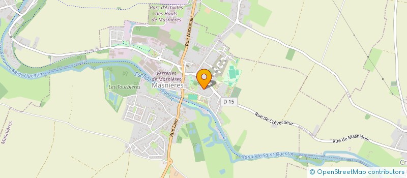 localisation de l'entreprise LE CHARME DE VOTRE JARDIN  MASNIERES