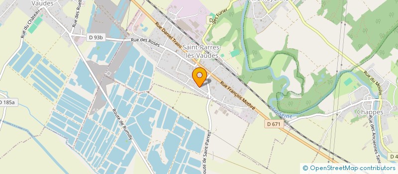 localisation de l'entreprise LE CHARME TRANQUILLE  SAINT-PARRES-LES-VAUDES