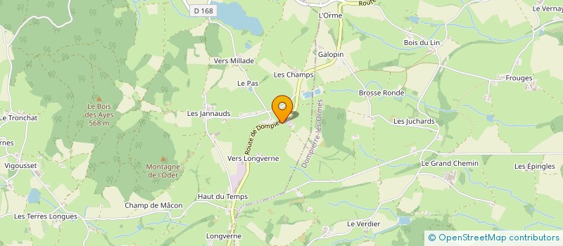 localisation de l'entreprise LE CHARMONT  MONTMELARD