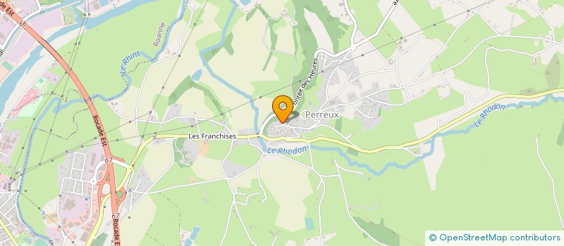 localisation de l'entreprise LE CHAROLAIS DU ROANNAIS  PERREUX