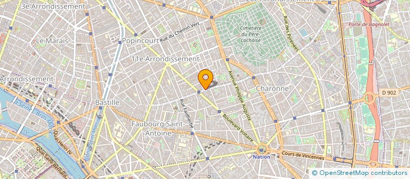 localisation de l'entreprise LE CHARONNE  PARIS