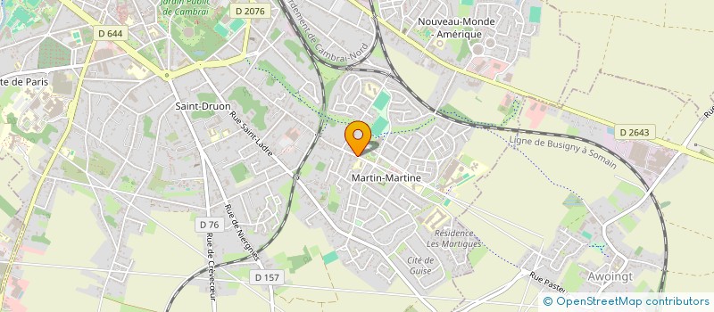 localisation de l'entreprise LE CHARPENTIER DU NORD à CAMBRAI