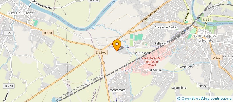 localisation de l'entreprise LE CHARPENTIER.NET à SAINT-SULPICE-LA-POINTE