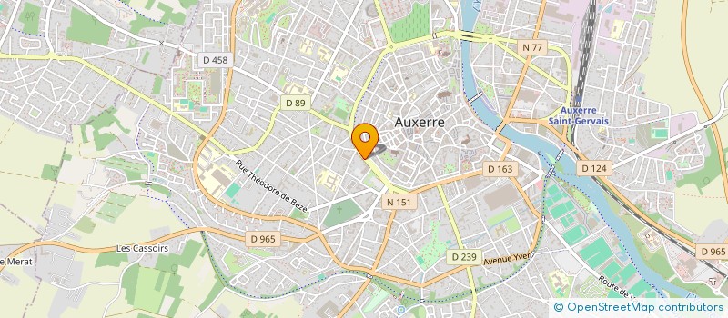 localisation de l'entreprise LE CHASSE MAREE à AUXERRE