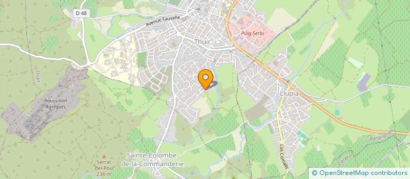 localisation de l'entreprise LE CHASSELAS  THUIR