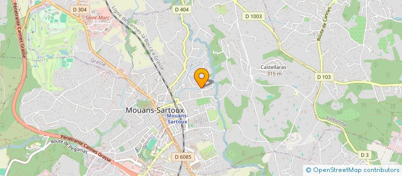 localisation de l'entreprise LE CHASTELLAN à MOUANS-SARTOUX