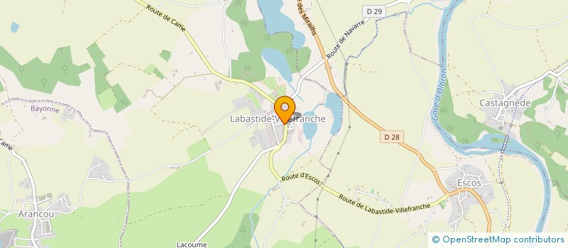 localisation de l'entreprise LE CHASTENET  LABASTIDE-VILLEFRANCHE