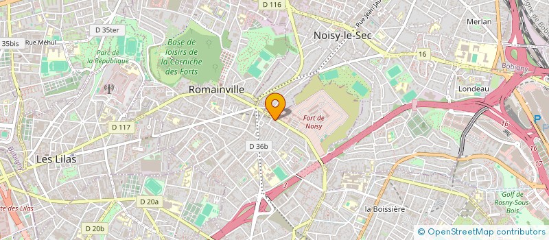 localisation de l'entreprise LE CHAT à ROMAINVILLE