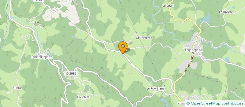 localisation de l'entreprise LE CHAT  SAINT-MARTIAL-DE-GIMEL