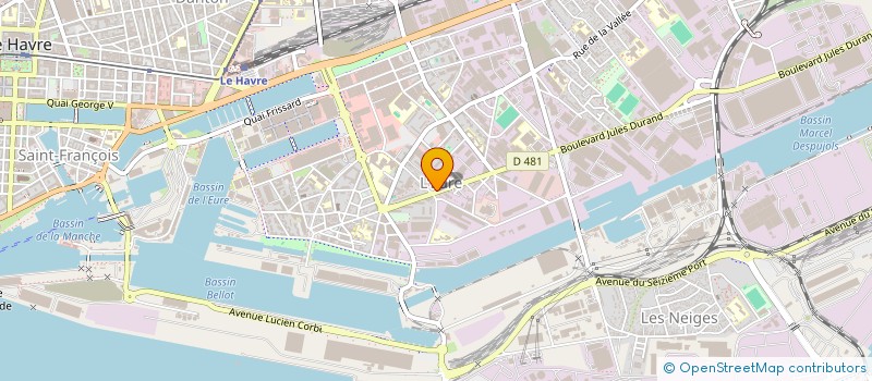 localisation de l'entreprise LE CHAT  LE HAVRE