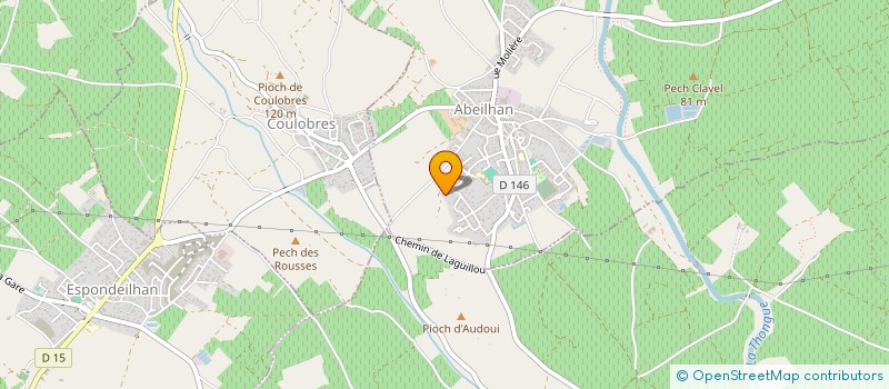 localisation de l'entreprise LE CHAT ABEILHANAIS  ABEILHAN