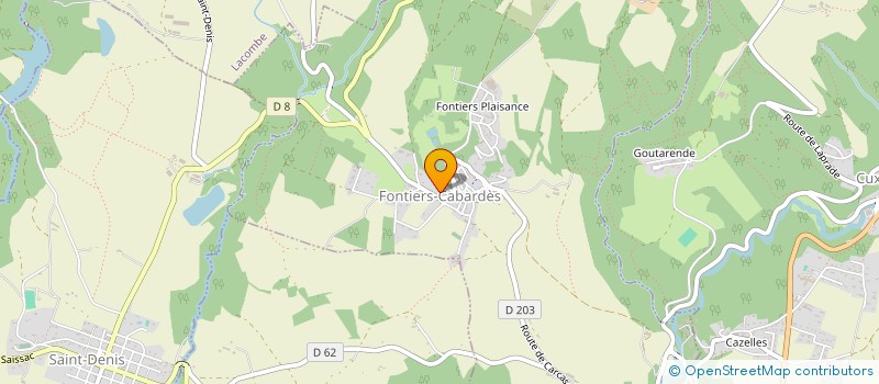 localisation de l'entreprise LE CHAT BARRE  FONTIERS-CABARDES