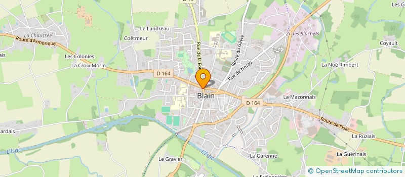 localisation de l'entreprise LE CHAT BON THE à BLAIN