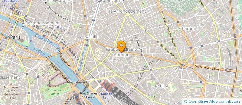 localisation de l'entreprise LE CHAT BOSSU  PARIS 12