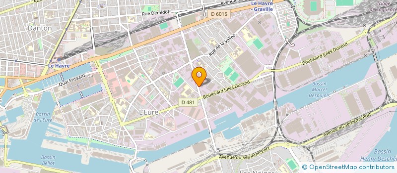 localisation de l'entreprise LE CHAT BOTTE  LE HAVRE