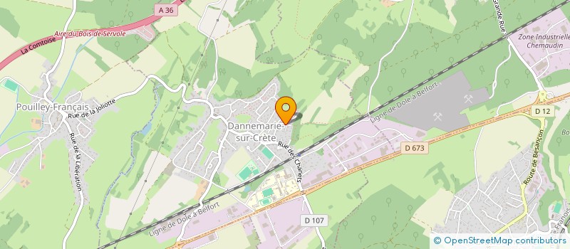 localisation de l'entreprise LE CHAT BOTTE VINHEL  DANNEMARIE-SUR-CRETE