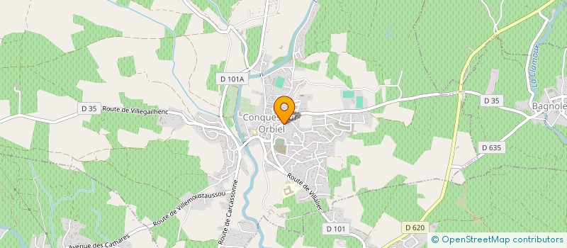 localisation de l'entreprise LE CHAT CONQUOIS  CONQUES-SUR-ORBIEL