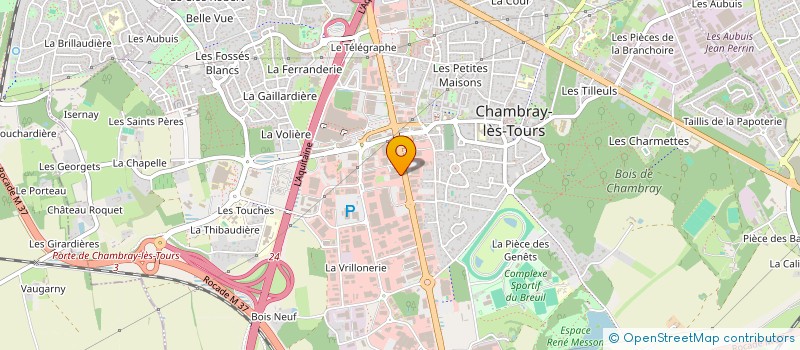 localisation de l'entreprise LE CHAT HUANT  CHAMBRAY-LES-TOURS