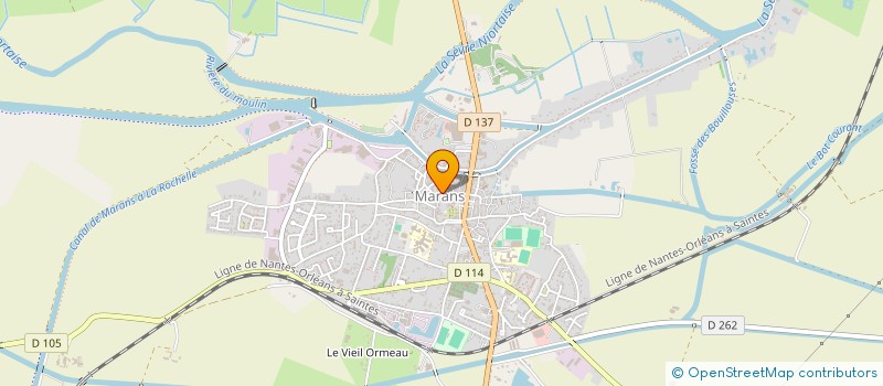 localisation de l'entreprise LE CHAT IVRE à MARANS