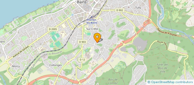 localisation de l'entreprise LE CHAT LAID BAINIER à THONON-LES-BAINS