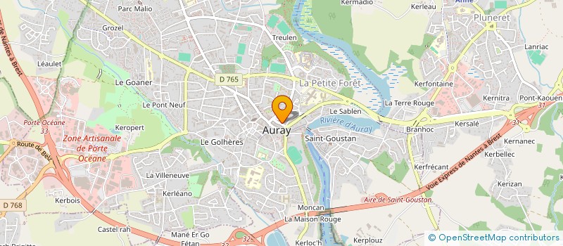 localisation de l'entreprise LE CHAT MAJESTE à AURAY