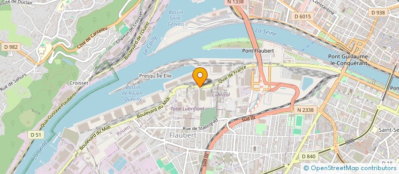 localisation de l'entreprise LE CHAT NOIR à ROUEN