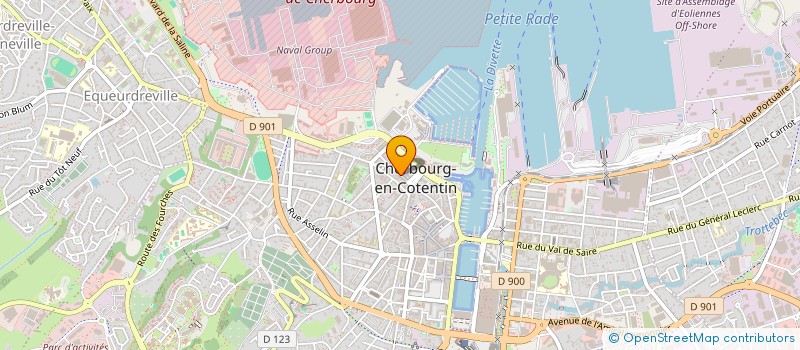 localisation de l'entreprise LE CHAT NOIR  CHERBOURG-EN-COTENTIN