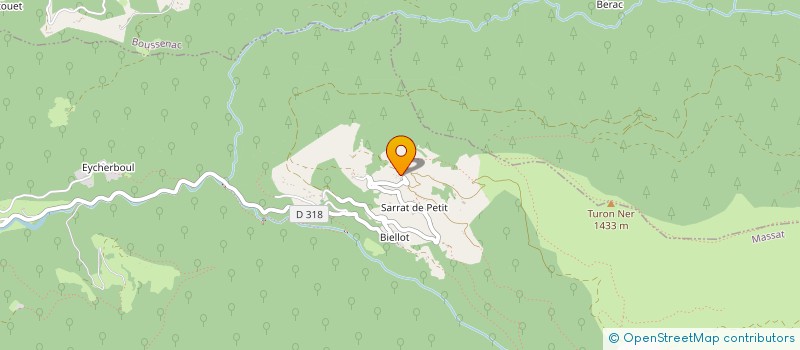 localisation de l'entreprise LE CHAT NOIR  MASSAT