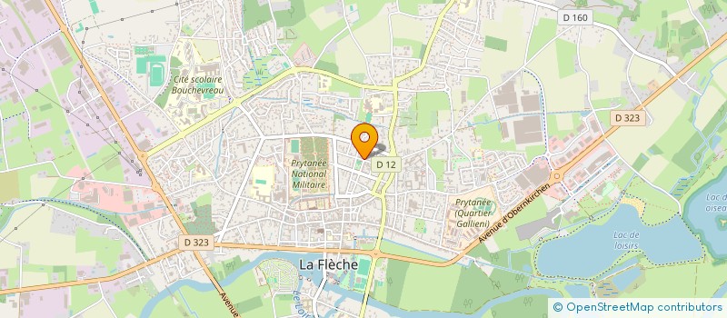 localisation de l'entreprise LE CHAT PARTI à LA FLECHE