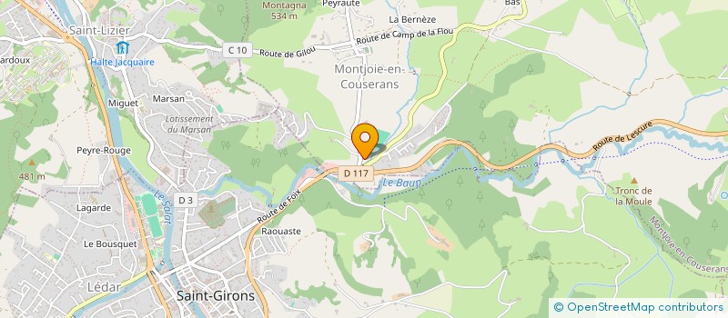 localisation de l'entreprise LE CHAT PERCHE à MONTJOIE-EN-COUSERANS