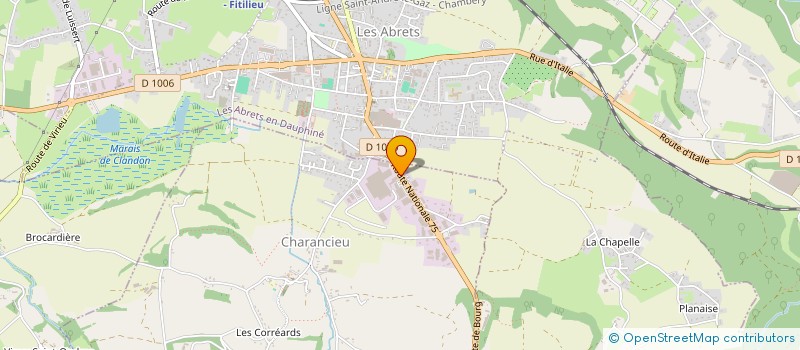 localisation de l'entreprise LE CHAT POTTE à CHARANCIEU