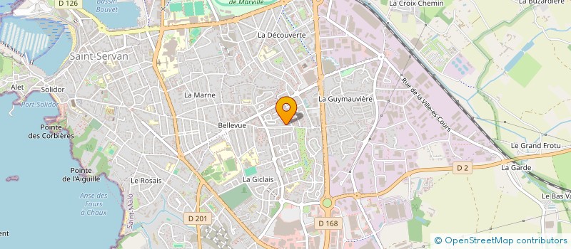 localisation de l'entreprise LE CHAT POTTE  SAINT-MALO