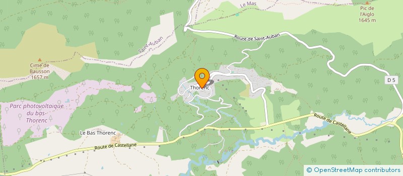 localisation de l'entreprise LE CHAT QUI DORT à ANDON