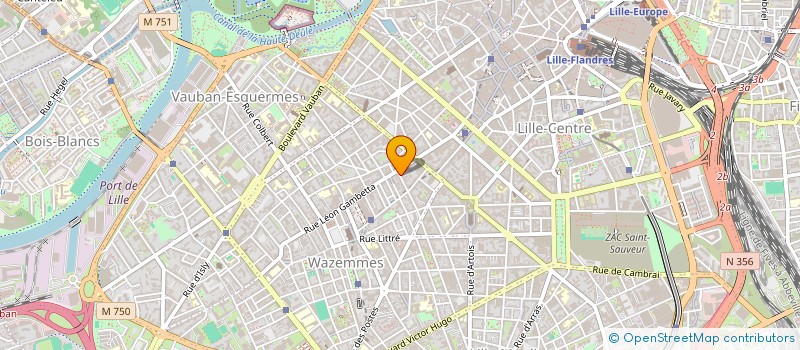 localisation de l'entreprise LE CHAT QUI FUME à LILLE