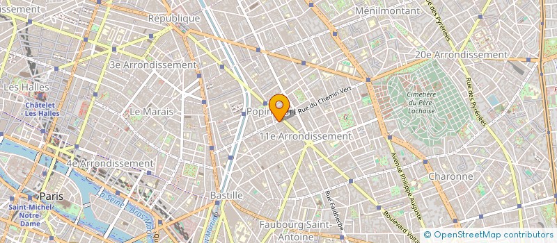 localisation de l'entreprise LE CHAT QUI FUME  PARIS