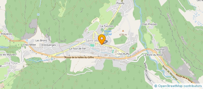 localisation de l'entreprise LE CHAT QUI PECHE à SAINT-JEOIRE