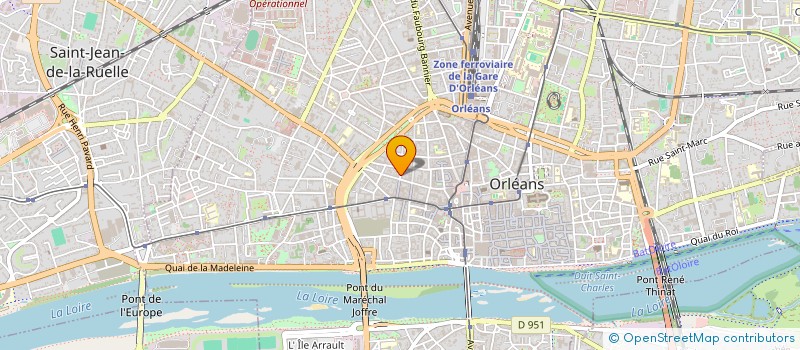 localisation de l'entreprise LE CHAT QUI PENSE à ORLEANS