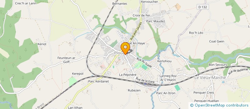 localisation de l'entreprise LE CHAT ROSE  LE VIEUX-MARCHE