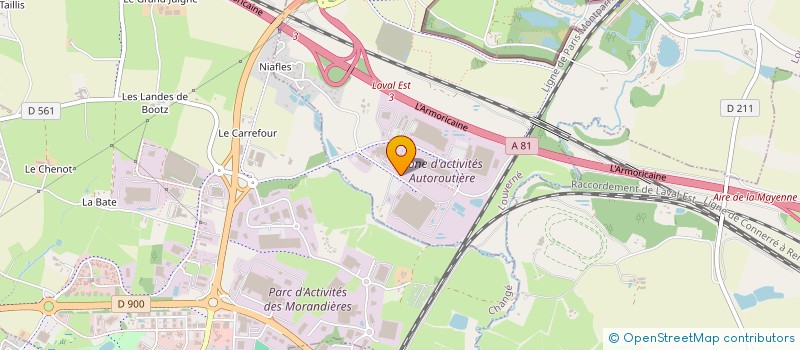 localisation de l'entreprise LE CHAT SORCIER  LOUVERNE