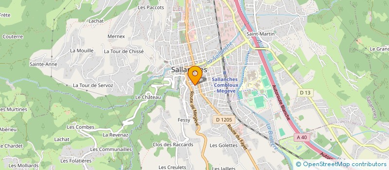 localisation de l'entreprise LE CHAT TOUILLEUR à SALLANCHES